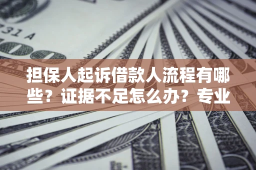 济南担保人起诉借款人流程有哪些？证据不足怎么办？专业律师解答