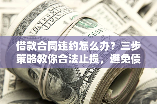 济南借款合同违约怎么办？三步策略教你合法止损，避免债务危机升级